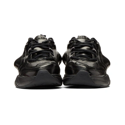 Shop Nike Lab Black Martine Rose Edition Air Monarch Iv Sneakers In 001blkmspnk