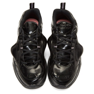 Shop Nike Lab Black Martine Rose Edition Air Monarch Iv Sneakers In 001blkmspnk