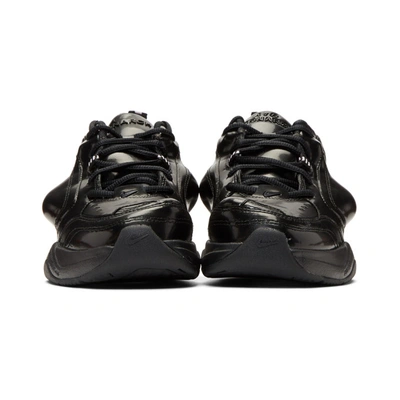 Shop Nike Lab Black Martine Rose Edition Air Monarch Iv Sneakers In Black/softp