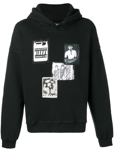 Shop Misbhv Graphic Patch Hoodie In Black