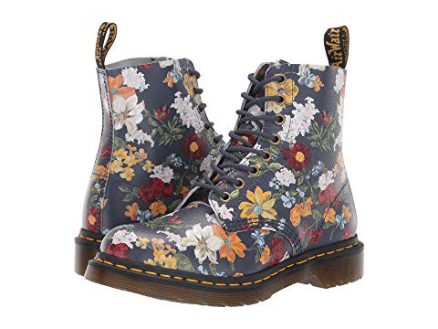 dm's navy darcy floral backhand straw grain