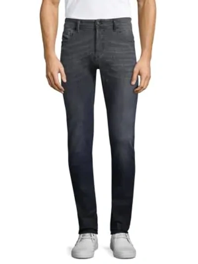 Shop Diesel Skinny-fit Sleenker Jeans In Black