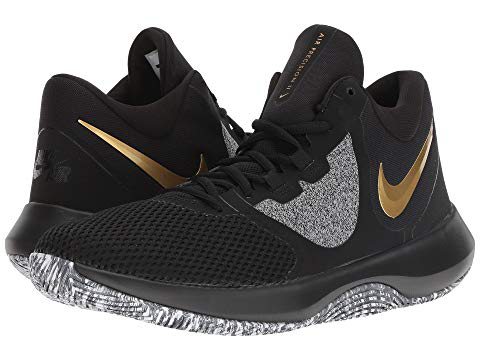 nike air precision 2 black and gold