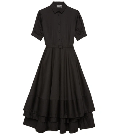 Shop Co Short Sleeve Flared Dress In Black