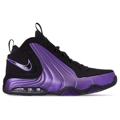Black and purple sales mens nike shoes