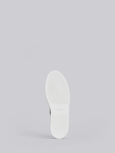 Shop Thom Browne Shearling Lining Trainer Slide In Blue