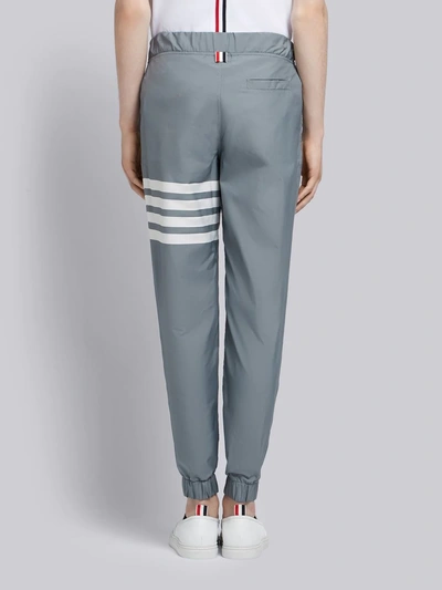 Shop Thom Browne 4-bar Swim-tech Sweatpants In Grey