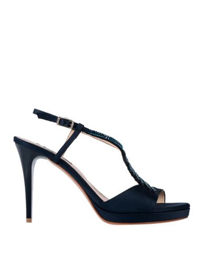 Shop Albano Sandals In Dark Blue