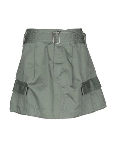 Shop Marc Jacobs Mini Skirts In Military Green