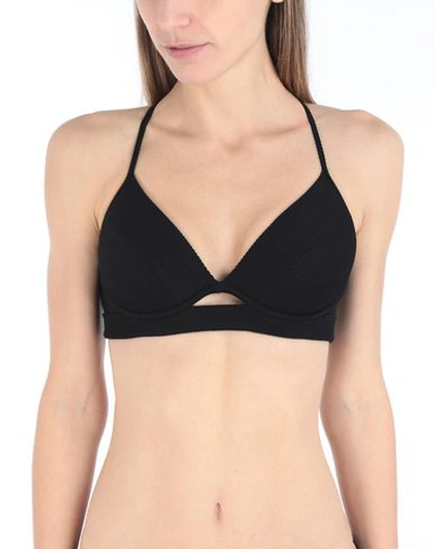 Shop Luli Fama Bikini Tops In Black