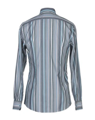 Shop Dolce & Gabbana Striped Shirt In Grey
