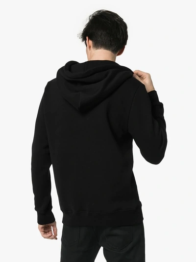 Shop Alanui Knitted Patch Pocket Hooded Sweater In Black