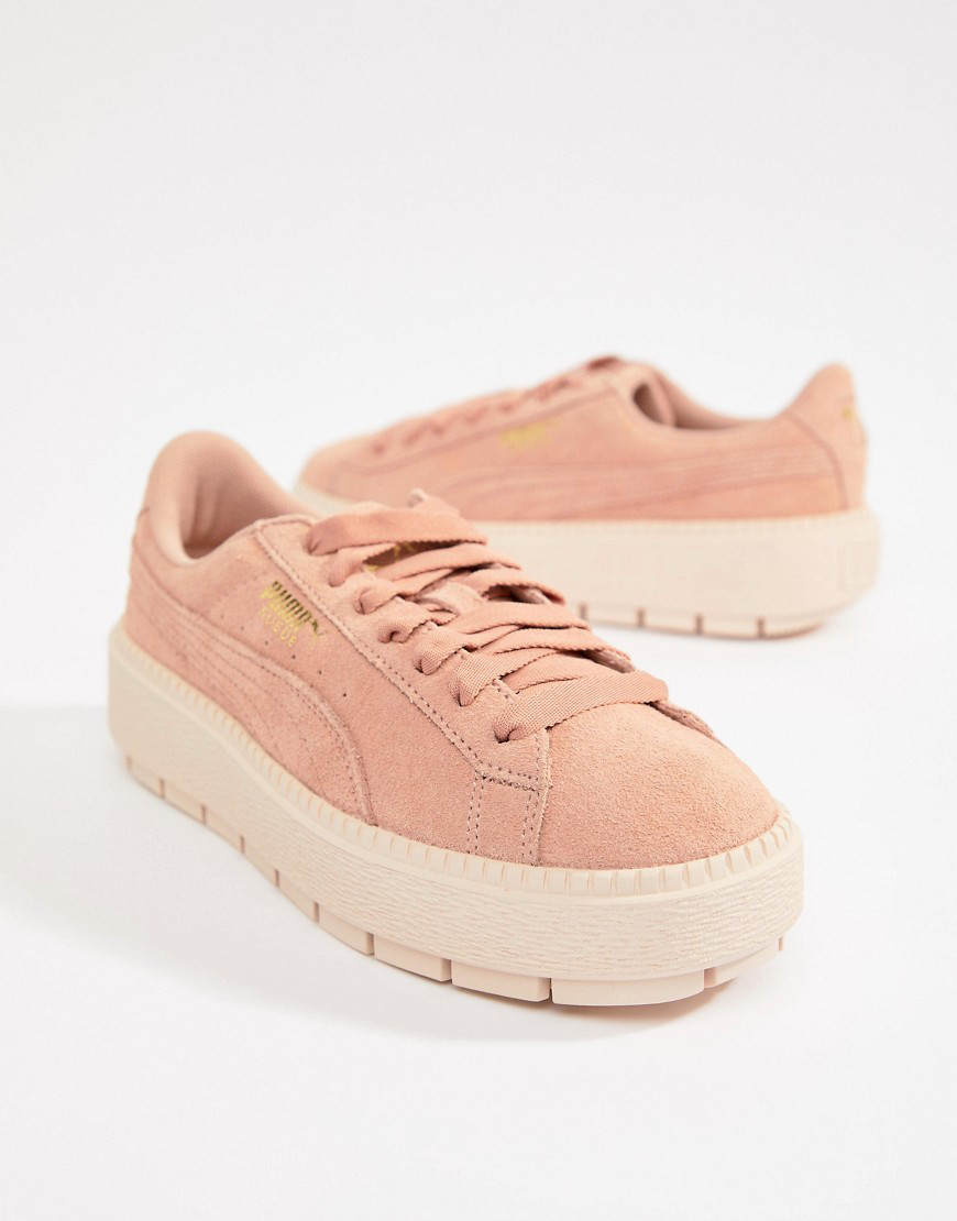 puma platform trace beige