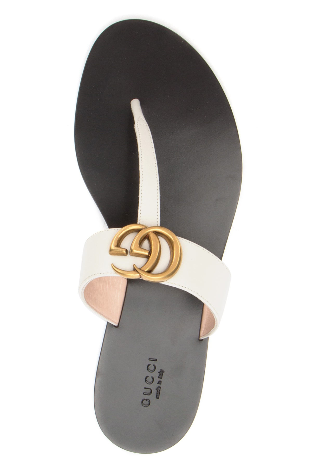 gucci women's marmont leather thong sandals