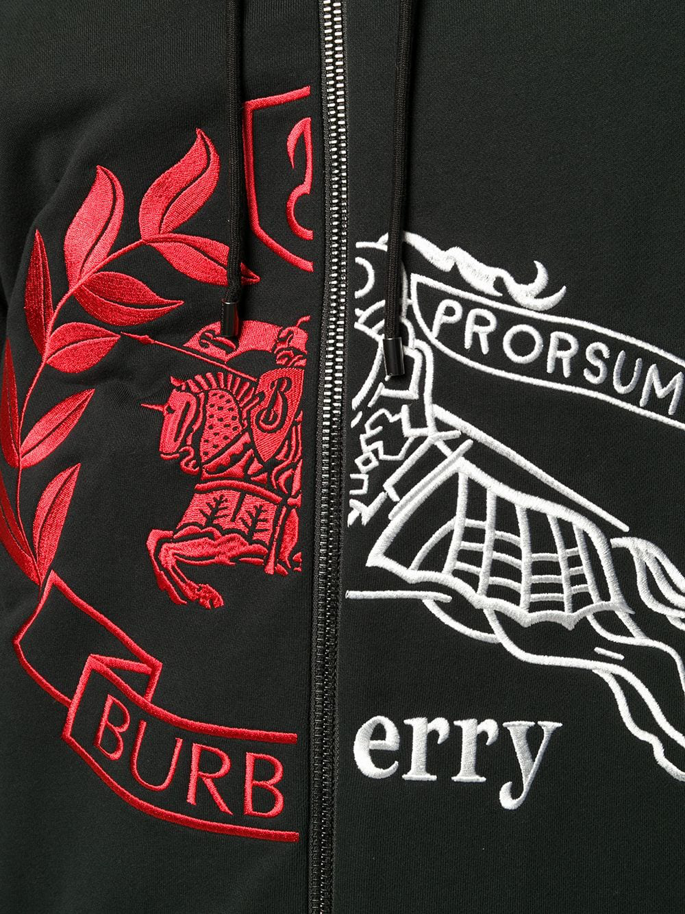 Burberry Logo连帽外套 In Black | ModeSens