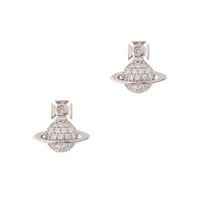 Shop Vivienne Westwood Tamia Silver-tone Stud Earrings