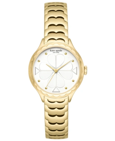 Shop Kate Spade New York Women's Scallop Gold-tone Stainless Steel Bracelet Watch 32mm