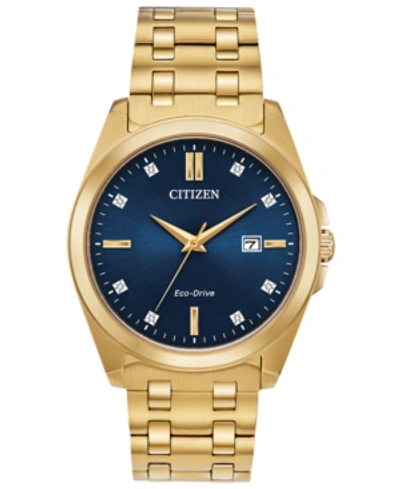 Shop Citizen Eco-drive Men's Corso Gold-tone Stainless Steel Bracelet Watch 41mm
