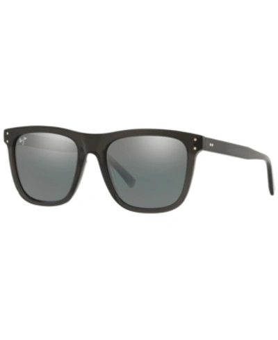 Shop Maui Jim Polarized Sunglasses, 802 Velzyland 56 In Grey Dark/ Grey Polar