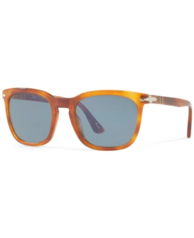 Shop Persol Sunglasses, Po3193s 55 In Brown/blue