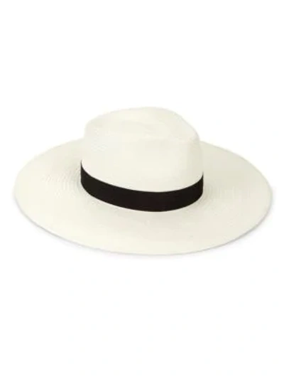 Shop Rag & Bone Wide Brim Panama Straw Hat In White