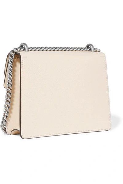 Shop Gucci Dionysus Mini Textured-leather Shoulder Bag In Ivory