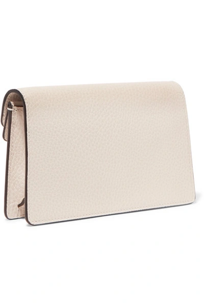 Shop Gucci Dionysus Super Mini Textured-leather Shoulder Bag In White