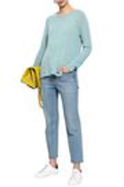 Shop Duffy Woman Cashmere Sweater Turquoise