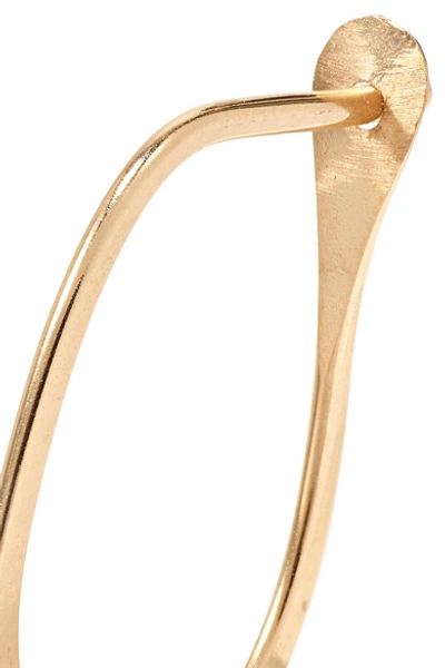 Shop Melissa Joy Manning Teardrop 14-karat Gold Hoop Earrings