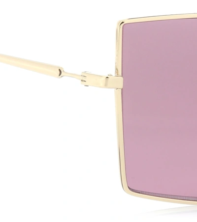 Shop Loewe Square Puzzle Sunglasses In Pink