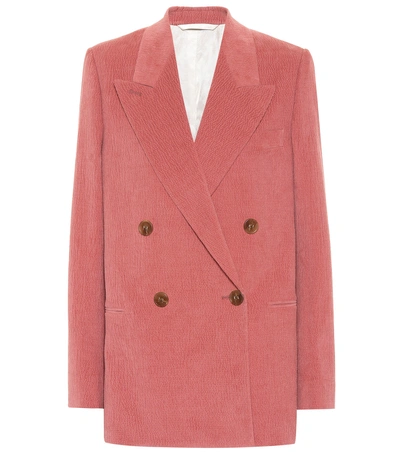 Shop Acne Studios Stretch-cotton Blazer In Pink