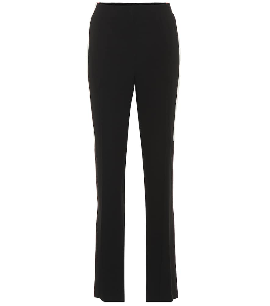 Givenchy High-rise Straight CrÊpe Pants In Black | ModeSens
