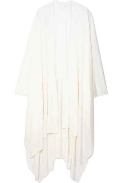 Shop The Row Hern Merino Wool And Cashmere-blend Cape In Ivory