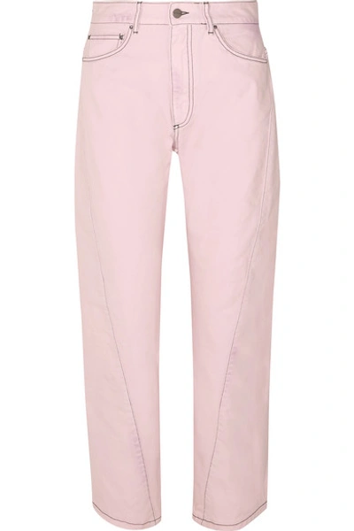Shop Palm Angels Boyfriend Jeans In Pastel Pink
