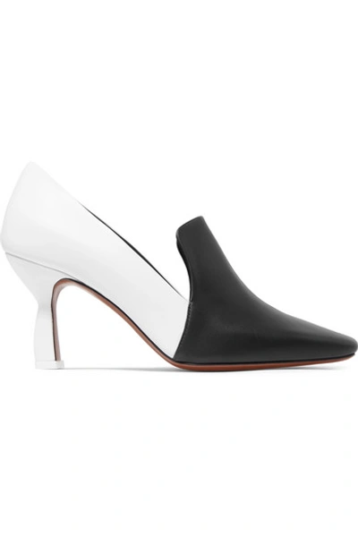 Shop Neous Aerid Two-tone Leather Pumps In White