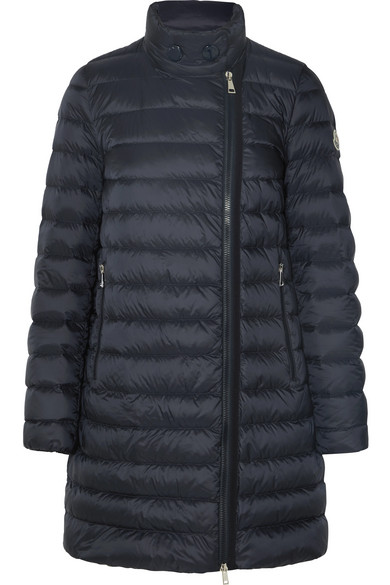 Shop Moncler Navy Down Berlin Coat In 778 Navy Shop Moncler Navy Down Berlin Coat In 778 Navy