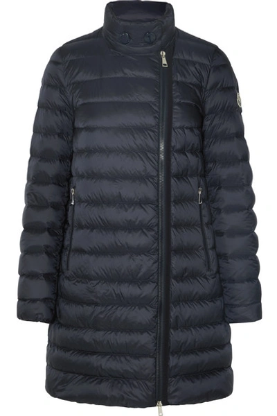 Shop Moncler Quilted Shell Down Jacket In Navy