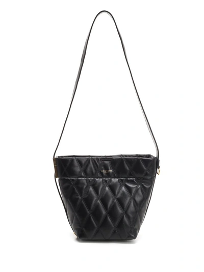 Shop Givenchy Mini Quilted Bucket Shoulder Bag In Black