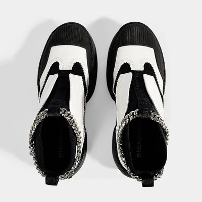 Shop Alexander Wang | Sneakers In White Leather And Neoprene