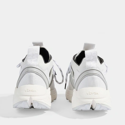Shop Ganni | Brooklyn Trainers In Bright White Calfskin And Suede