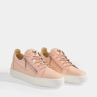 Shop Giuseppe Zanotti | May Sneakers In Pink Nappa Leather