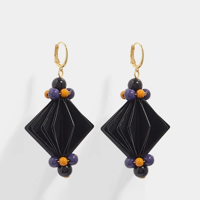 Shop Marni | Earrings In Black Resin