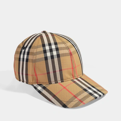 Shop Burberry Vintage Check Baseball Cap