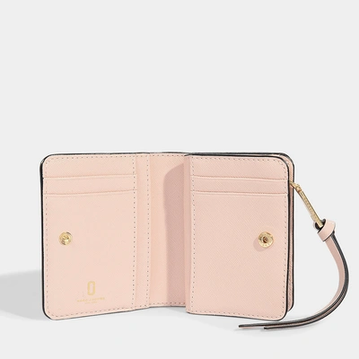 Shop Marc Jacobs Snapshot Mini Compact Wallet In Beige