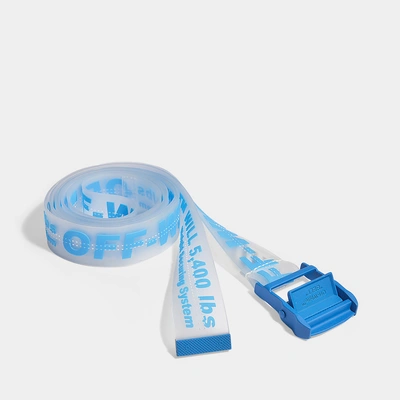 Shop Off-white Off White | Rubber Industrial Belt In Transparent Fuchsia Synt