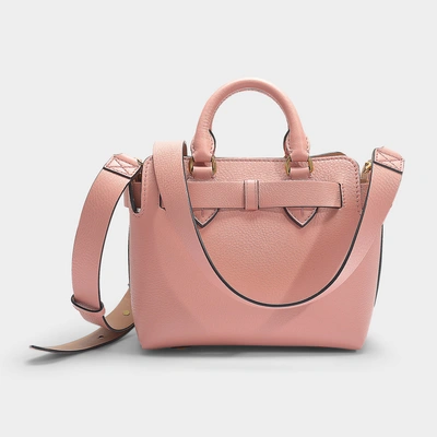 Shop Burberry The Baby Belt Bag In Ash Rose Calfskin