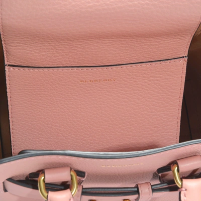 Shop Burberry The Baby Belt Bag In Ash Rose Calfskin