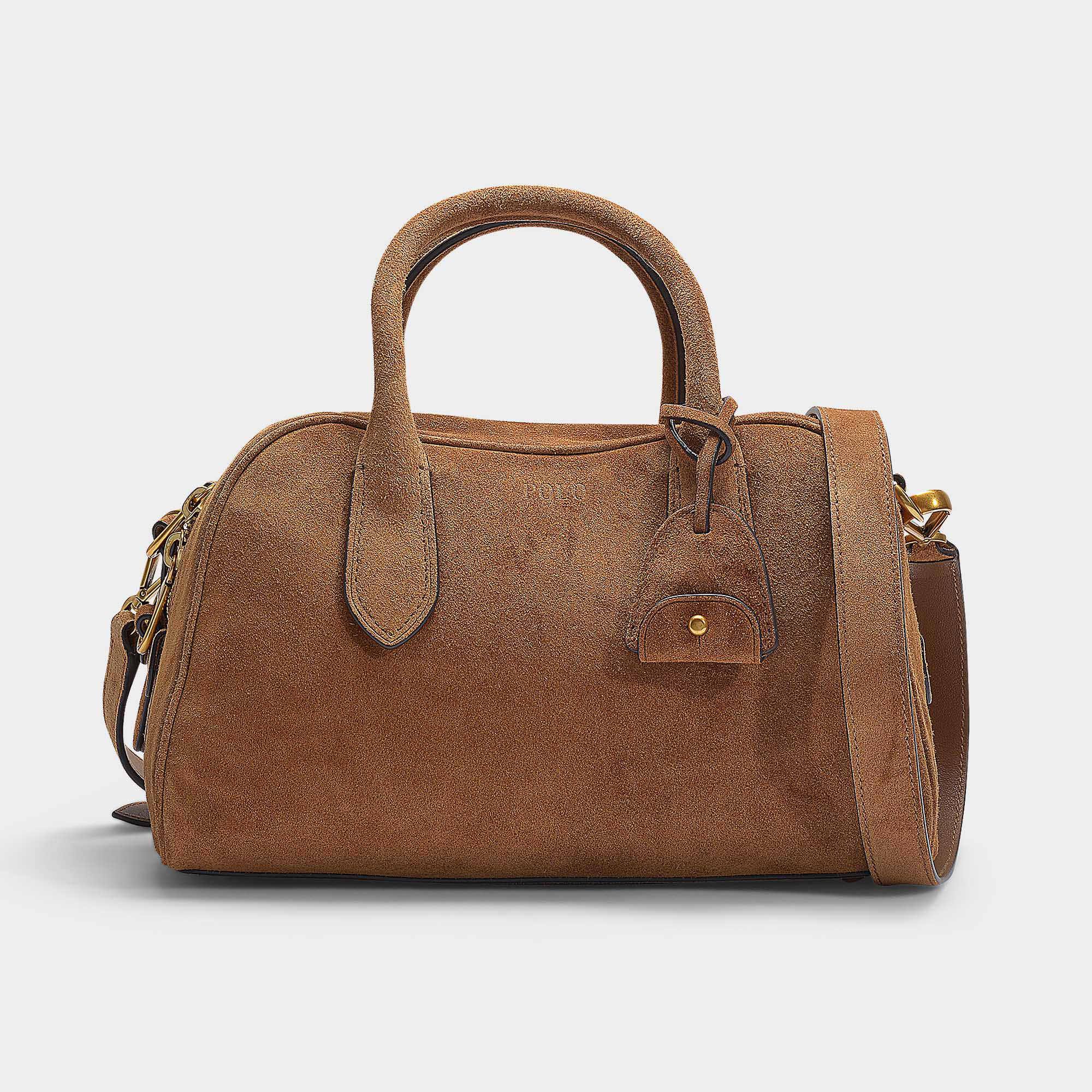 ralph lauren suede bag
