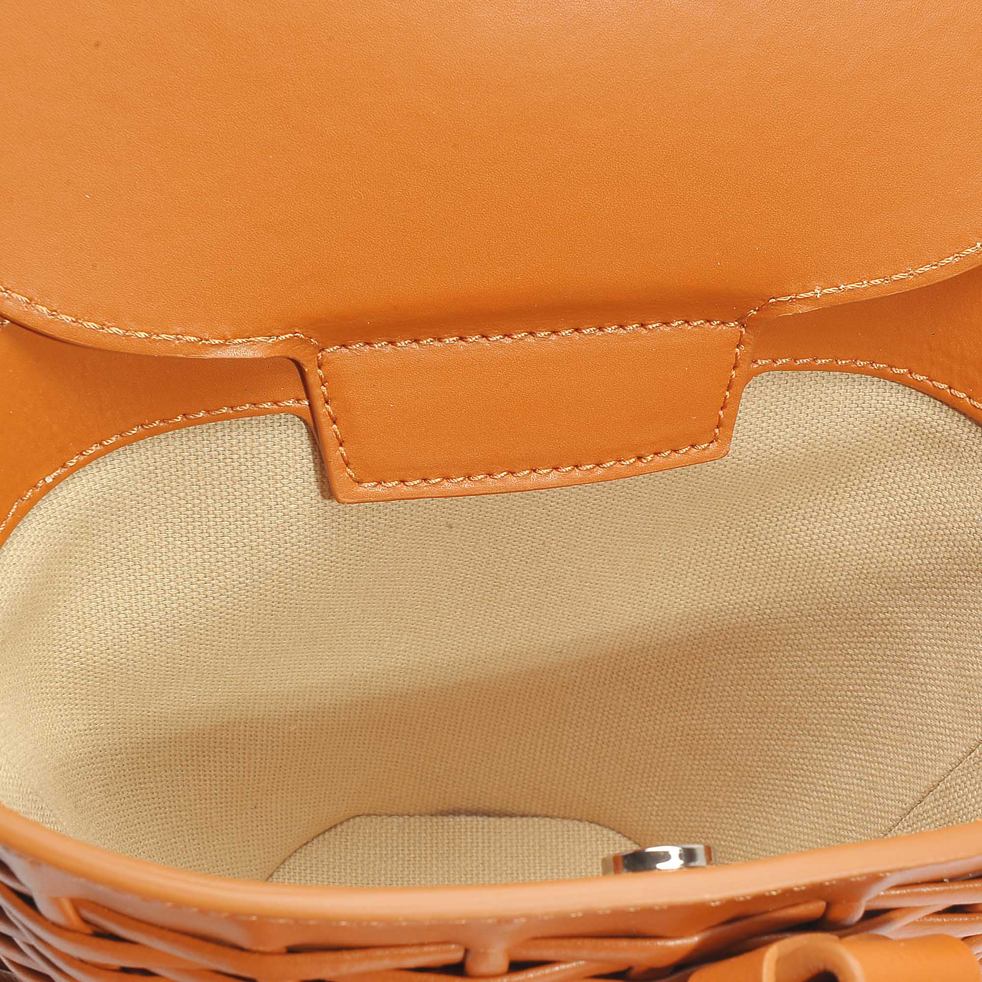 Nico Giani | Mini Nelia Bag In Brown Woven Calf Leather | ModeSens