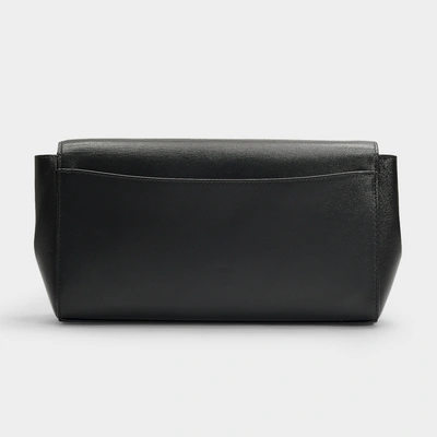 Shop Coach | Smooth Leather Evening Clutch In Black Calfskin